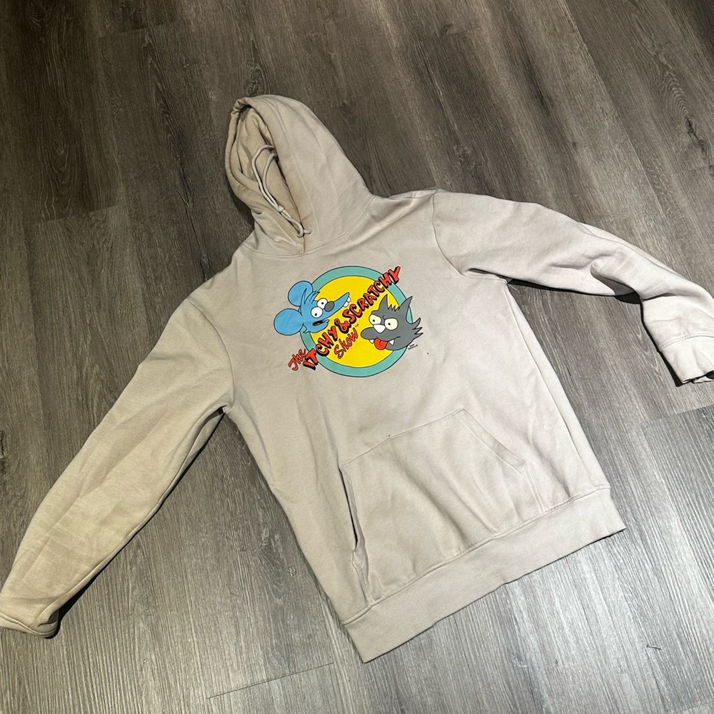 Itchy and scratchy graphic hoodie
